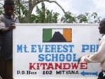 Graham Kinch and Ian Taylor at Mount Everest Primary School, Kitandwe